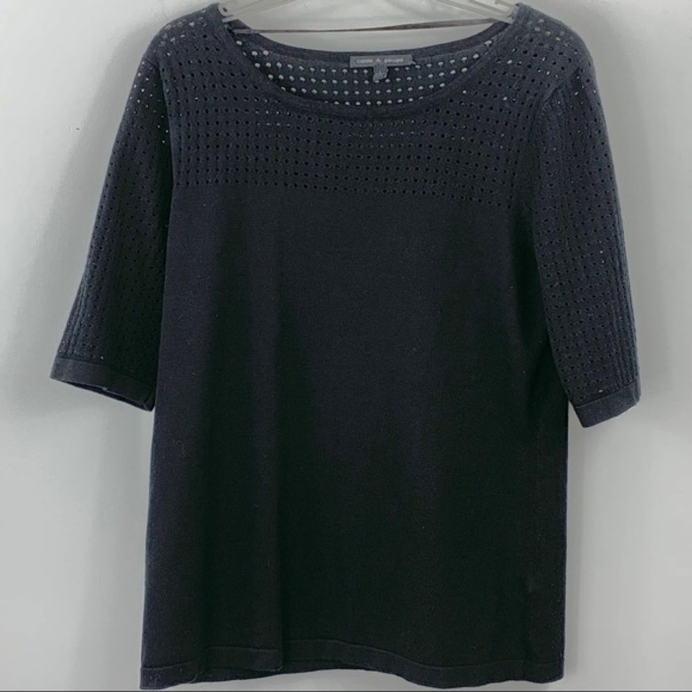 Cable & Gauge Hey Black Sweater L‎